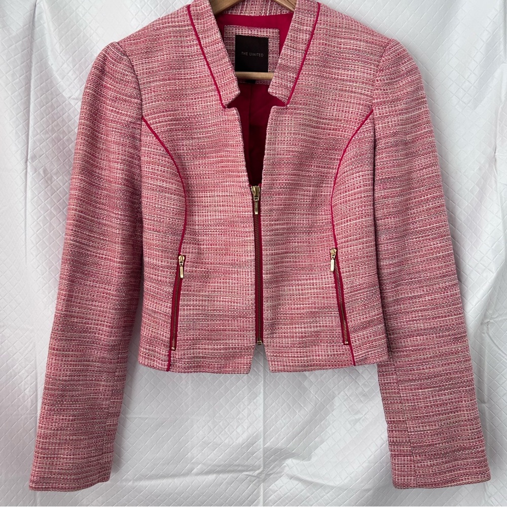 Vintage The Limited Pink Textured Blazer